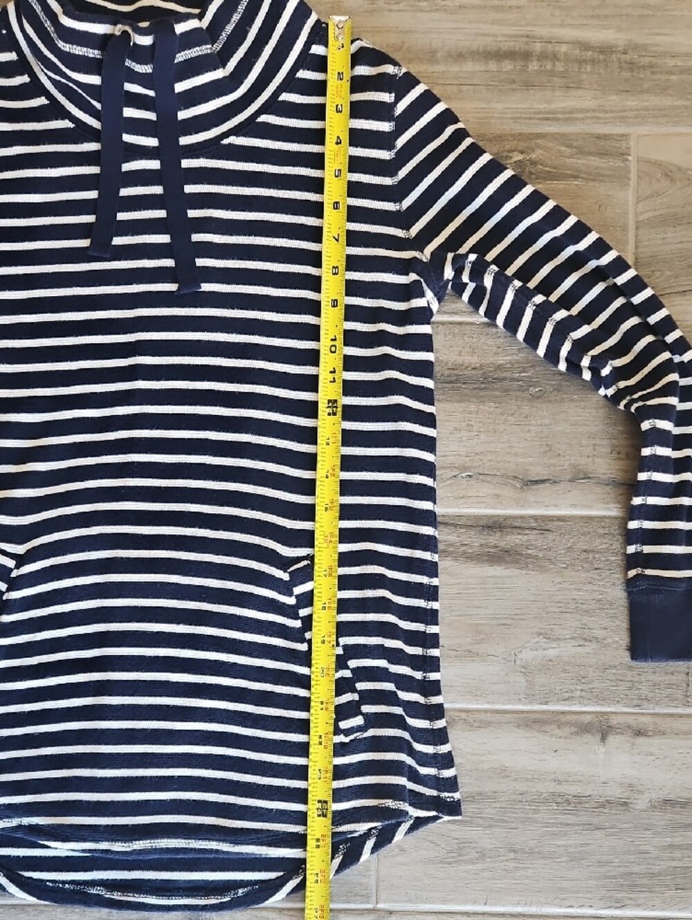 J. Crew Navy and White Striped Top - Picture 10 of 11